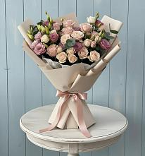 Букет цветов из:  Розы и Лизиантусы #REPLACE_PRED# Григорополисской