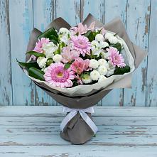Букет цветов из:  Герберы, Альстромерии и Хризантемы в Григорополисской
