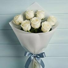 Букет 7 Белых роз Эдлесс Лав в Григорополисской