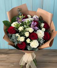Букет цветов из:  Розы и Альстромерии в Григорополисской