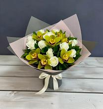 Букет цветов из:  Орхидеи и Розы в Григорополисской