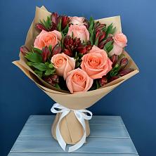 Букет цветов из:  Розы и Альстромерии в Григорополисской