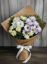 Букет цветов из:  Хризантемы и Розы в Григорополисской