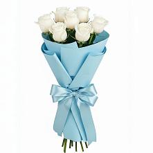 Букет 7 белых роз Проуд в Григорополисской