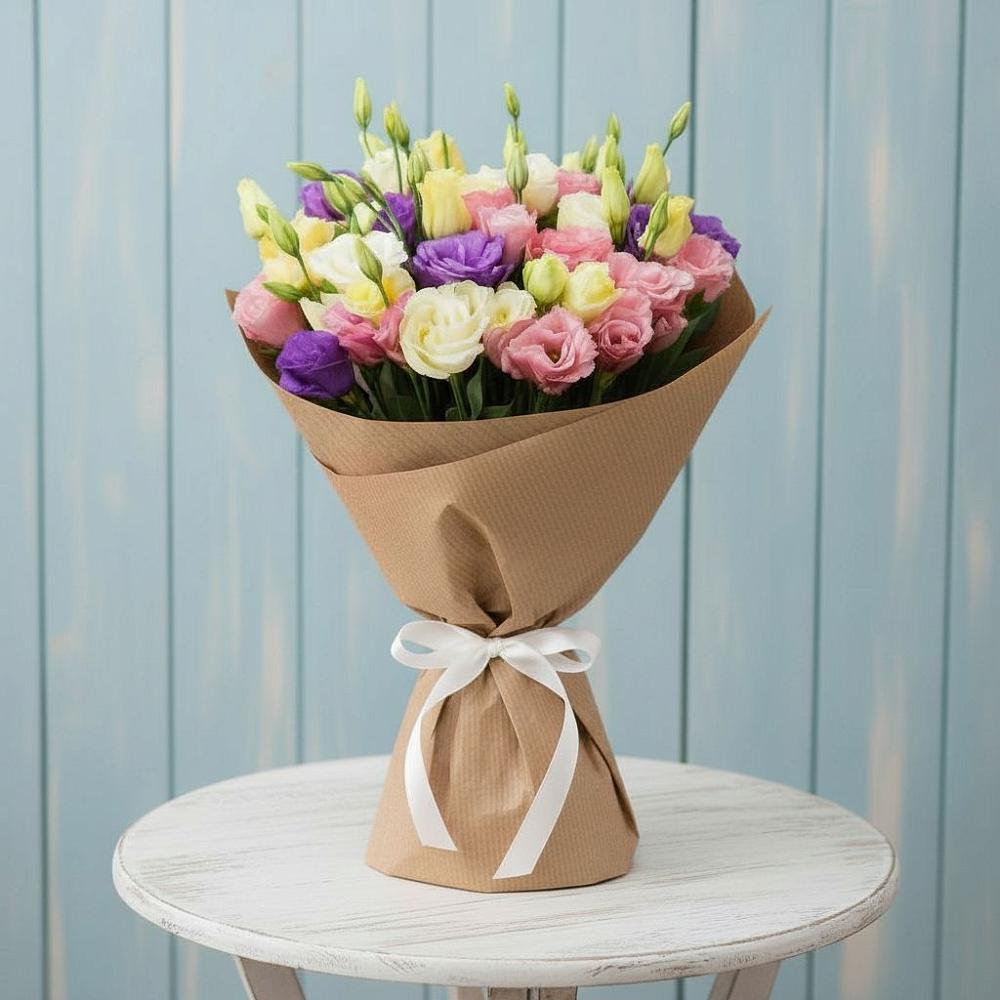 Букет цветов из: Лизиантусы в Григорополисской