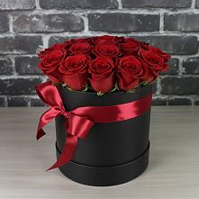 Цветочная композиция из Розы в шляпной коробке в Григорополисской