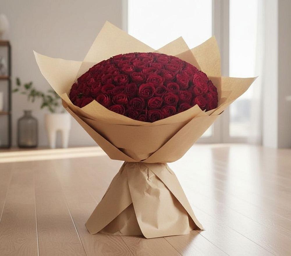 Букет 101 Красная роза в Григорополисской