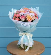 Букет цветов из:  Хризантемы и Розы в Григорополисской