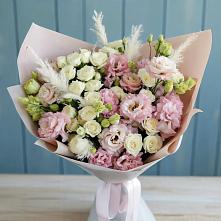 Букет цветов из:  Альстромерии и Розы #REPLACE_PRED# Григорополисской