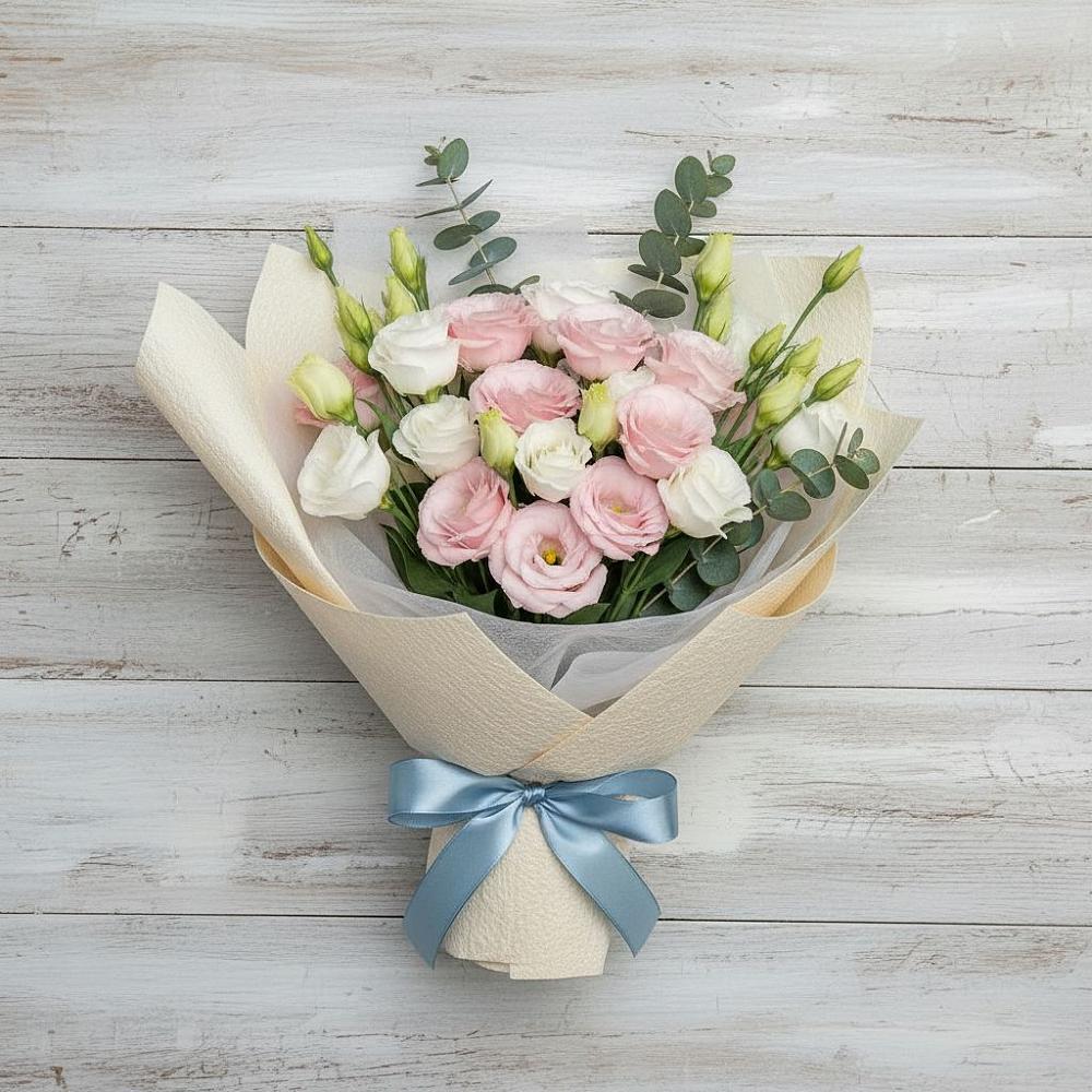 Букет цветов из: Лизиантусы в Григорополисской